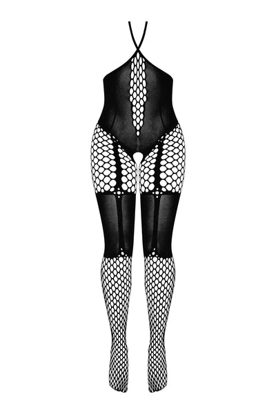 Magic Silk Seamless Cupless & Crotchless Catsuit Black OS