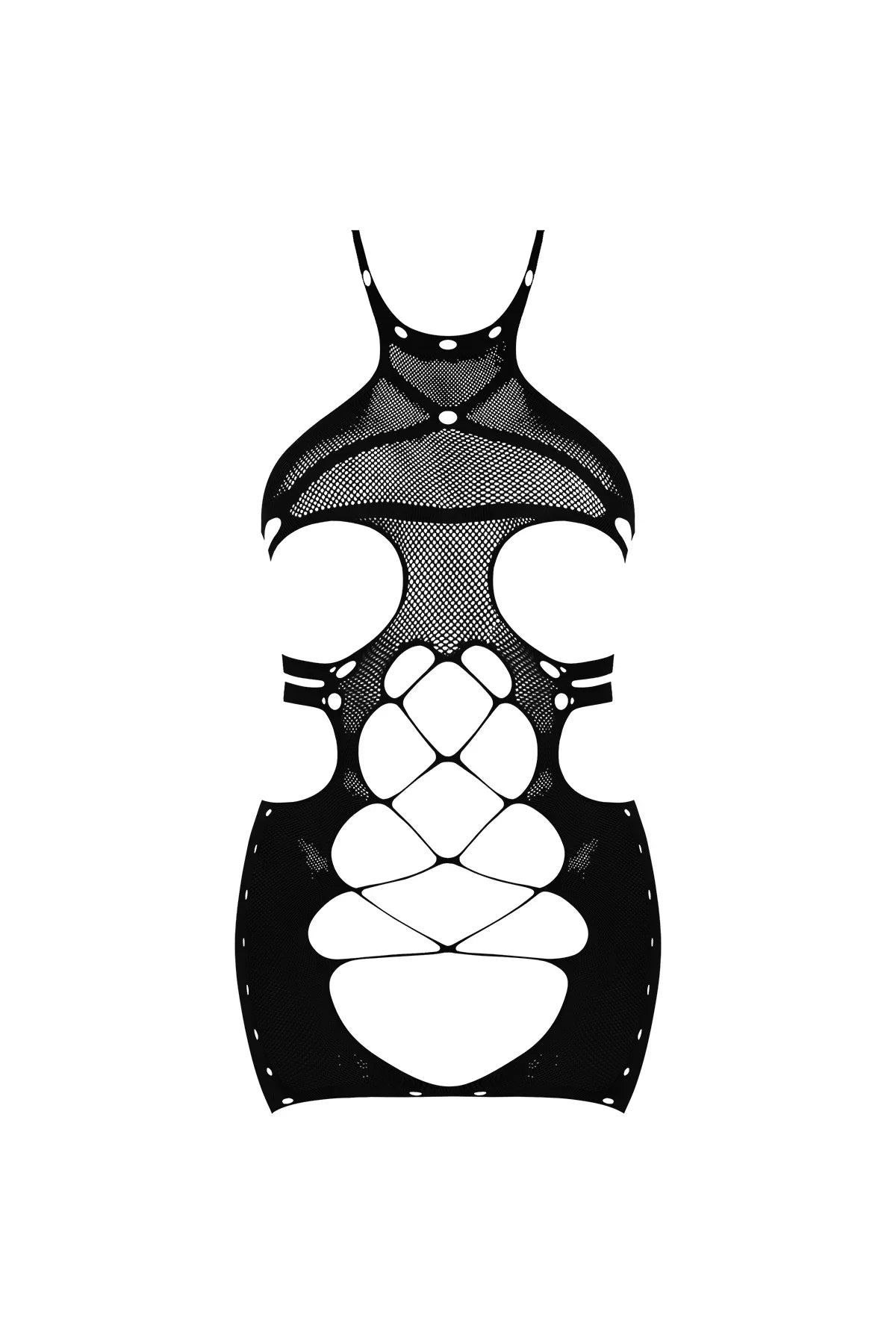 Magic Silk Seamless Halter Dress Black OS