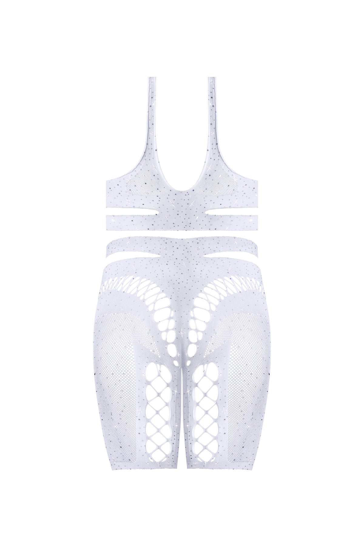 Magic Silk Seamless Bra & Long Leg Short Set White One Size