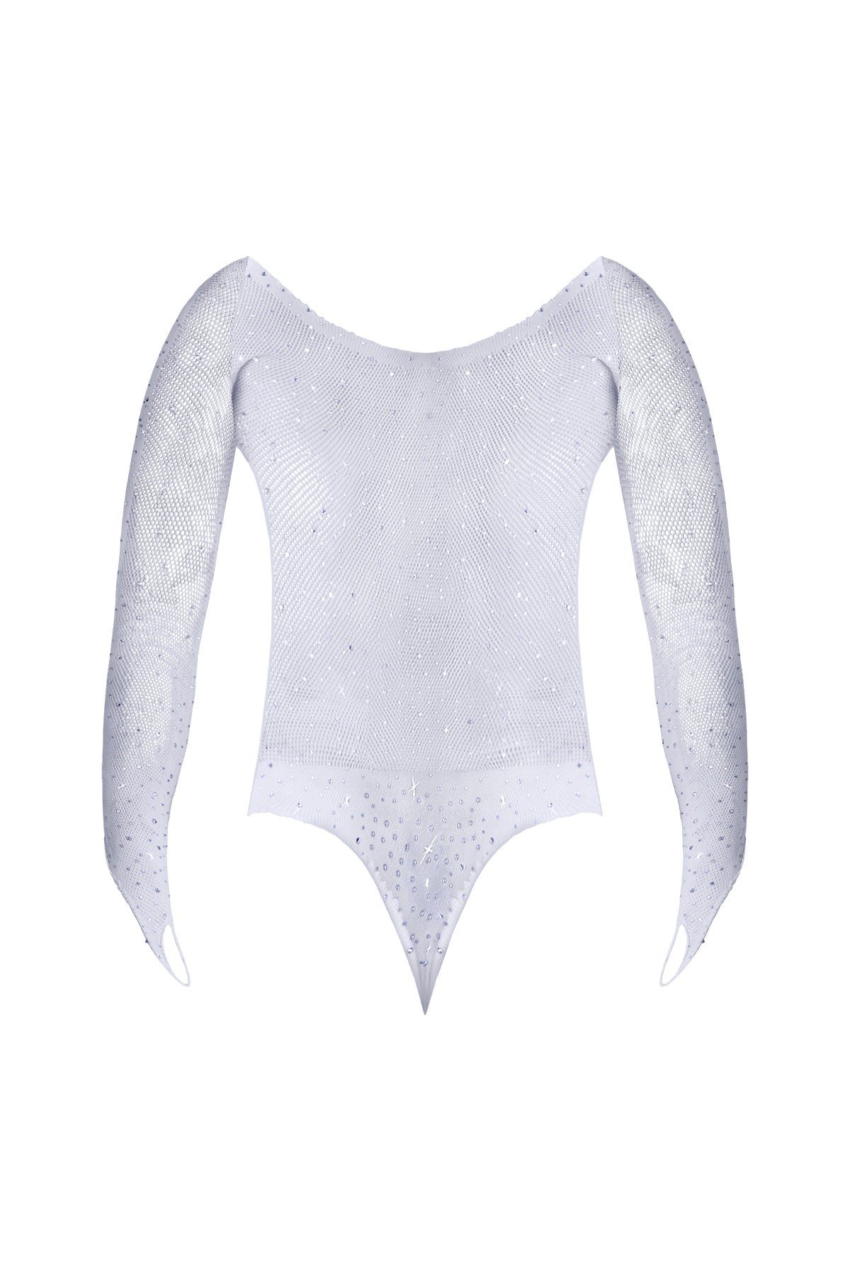 Magic Silk Seamless Long Sleeve Teddy White One Size