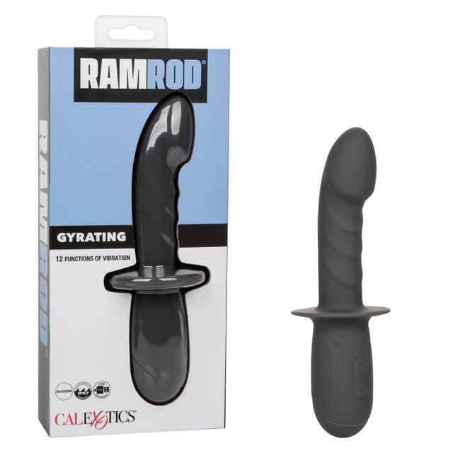 Calexotics Ramrod Gyrating Dual Motor 12 Function Vibrator Gray