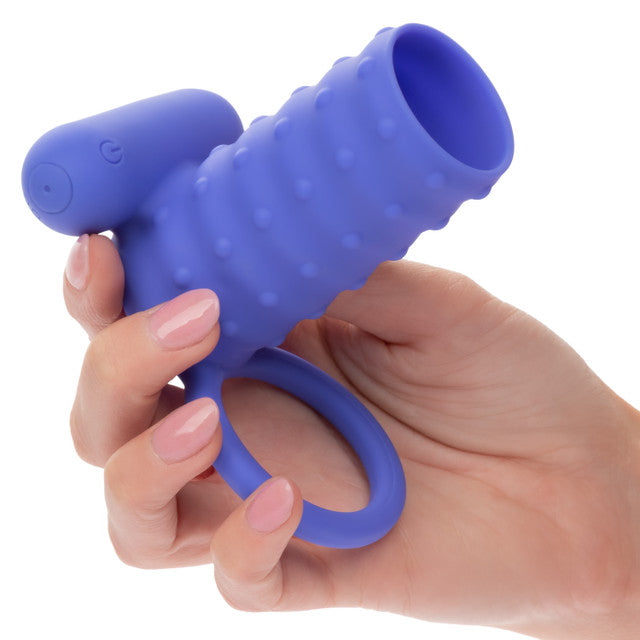 Silicone Rechargeable Endless Desires Girth Enhancer Penis Ring Blue