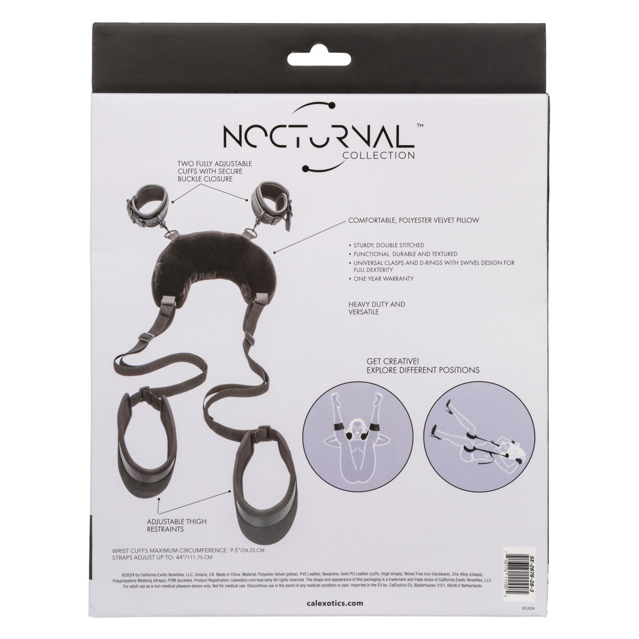 Nocturnal Collection Position Strap with Pillow Black