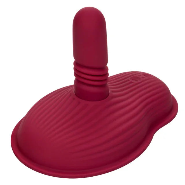 Dual Rider Rechargeable Silicone Remote Control Thrust & Grind Massager Red