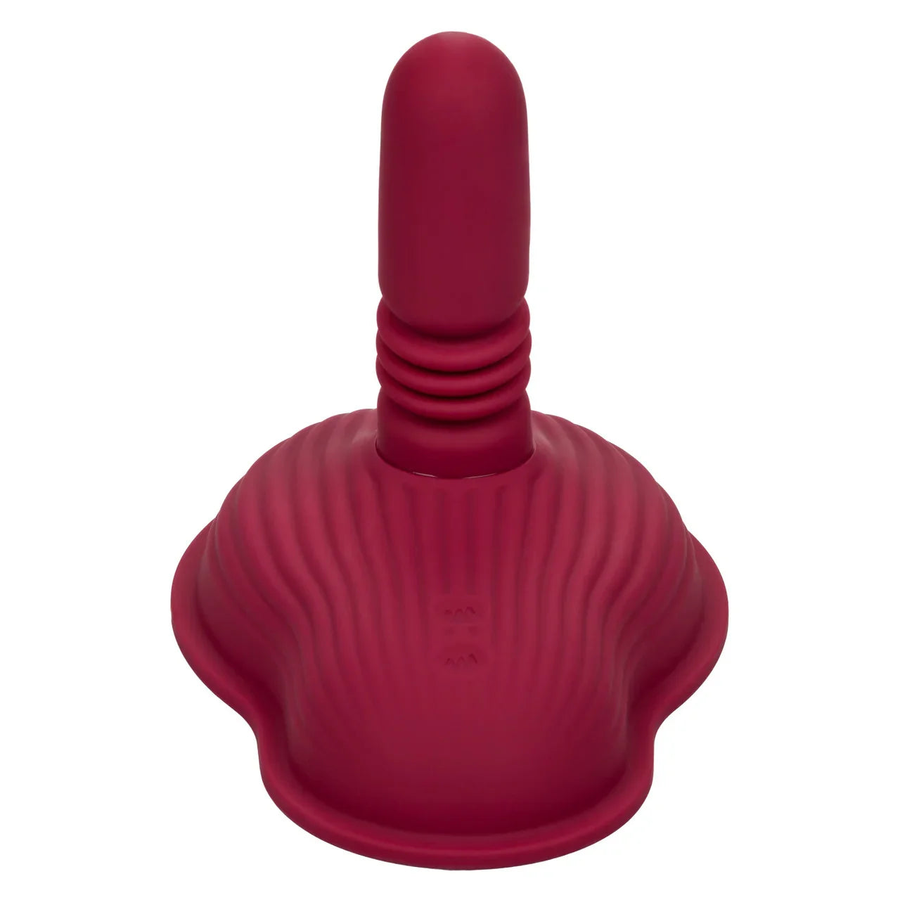 Dual Rider Rechargeable Silicone Remote Control Thrust & Grind Massager Red