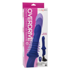 Overdrive Remote Control Rechargeable Silicone 10 Speed 5 Function Sex Machine Ridge Thruster