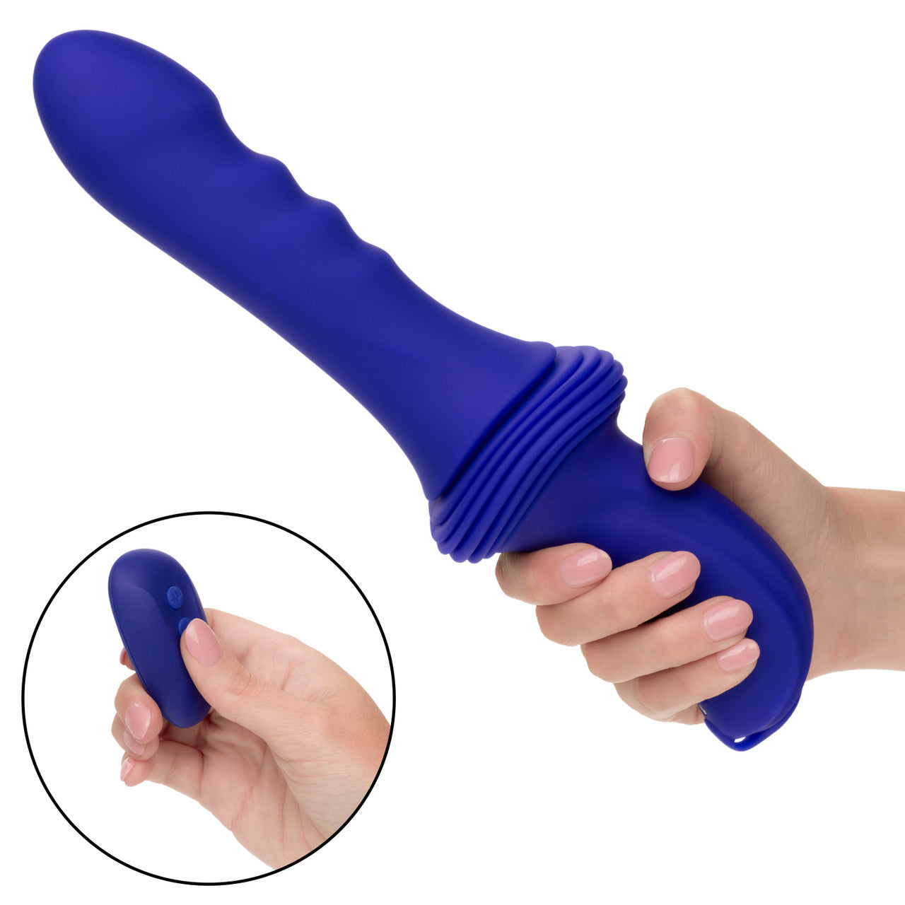 Overdrive Remote Control Rechargeable Silicone 10 Speed 5 Function Sex Machine Ridge Thruster