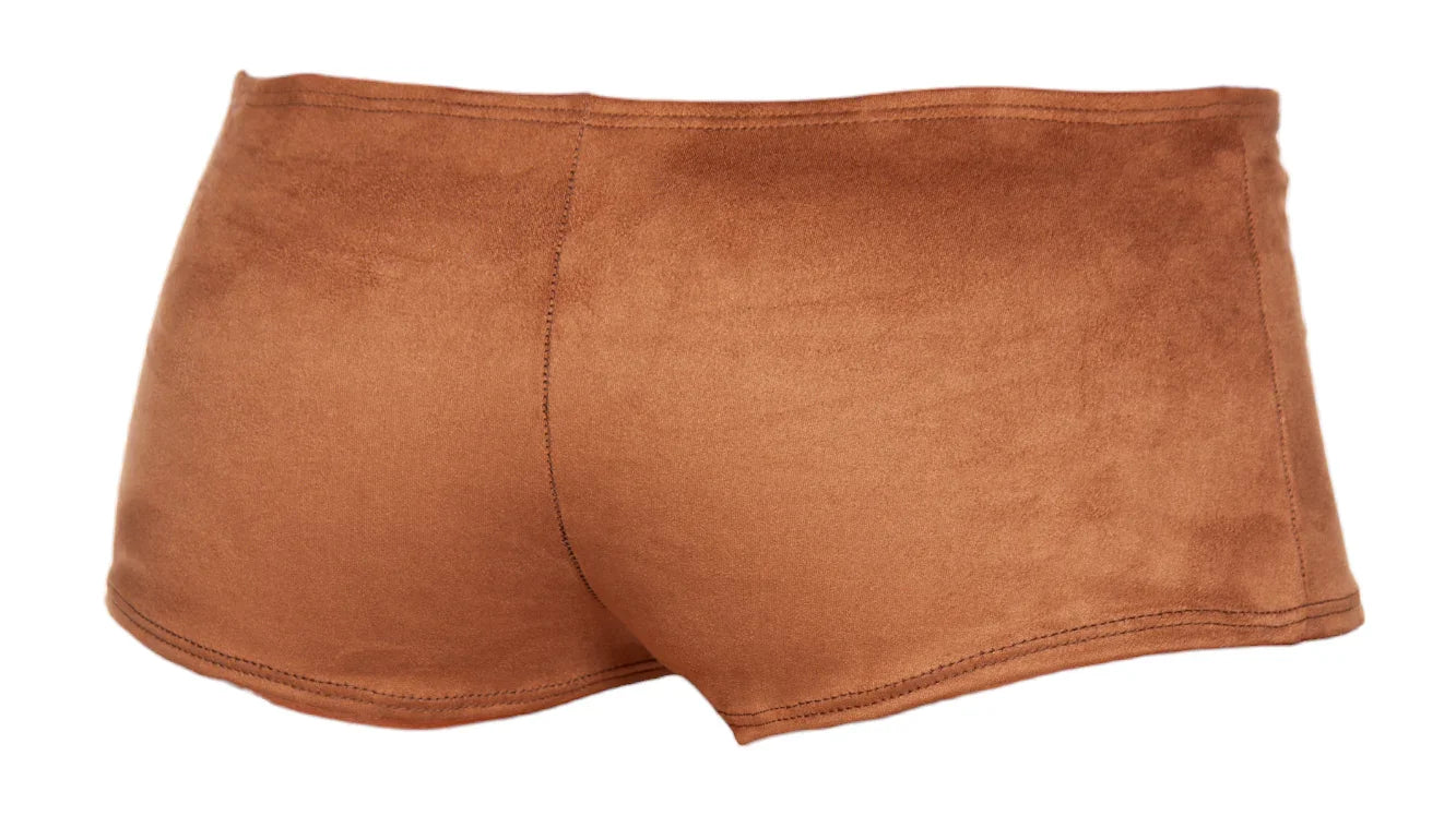 Roma Costume Women's Suede Boy Shorts Brown