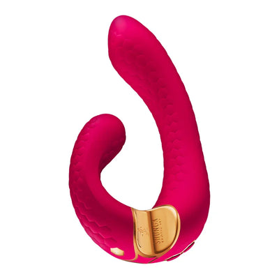 Shunga Miyo Intimate Massager Dual Motor Clitoral & G Spot Vibrator Raspberry