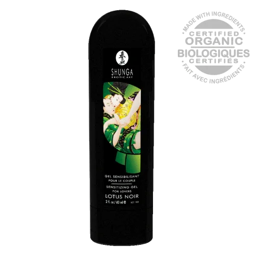 Shunga Lotus Noir Clitoris & Penis Sensitizing Gel for Lovers 2 Oz