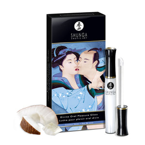 Shunga Divine Oral Pleasure Warming Cooling & Tingling Lip Gloss 1 Oz