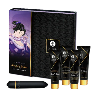 Shunga Naughty Geisha Couples Adventure Getaway 5 PC Collection Kit