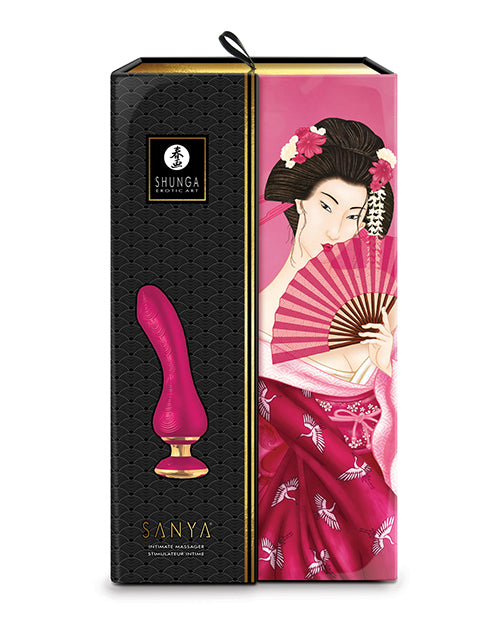 Shunga Sanya Intimate Massager Clitoral & G Spot Vibrator Raspberry