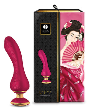 Shunga Sanya Intimate Massager Clitoral & G Spot Vibrator Raspberry