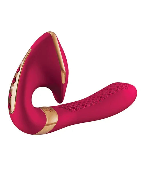 Shunga Soyo Intimate Massager Clitoral G Spot & Perineum Vibrator Raspberry