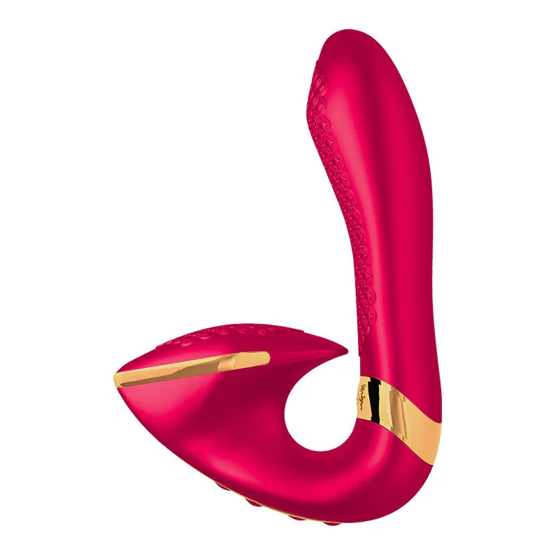 Shunga Soyo Intimate Massager Clitoral G Spot & Perineum Vibrator Raspberry