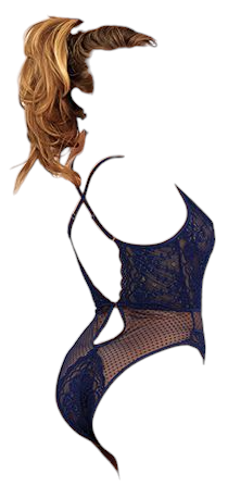 Shirley of Hollywood Holiday Stylish Stretch Lace & Point D'esprit Mesh Teddy Navy