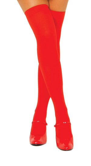 Roma Costume Thigh High Stockings Red One Size