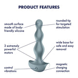 Satisfyer Lolli-Plug 2 Silicone Beaded 12 Level Anal Plug and Vibrator