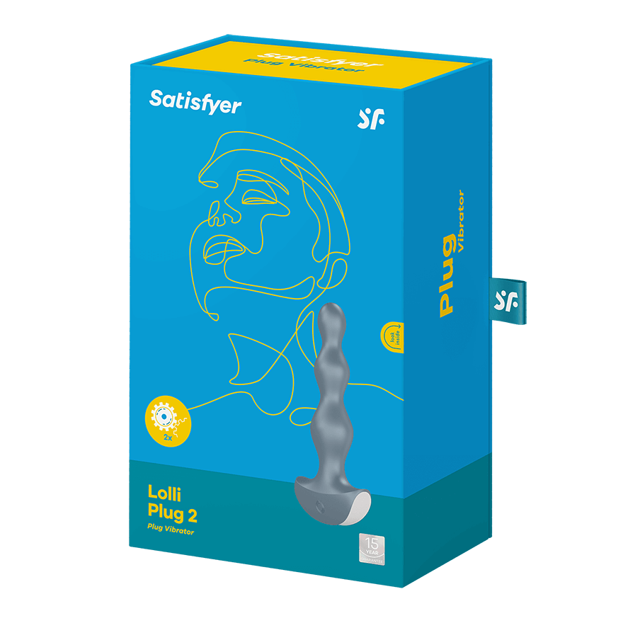 Satisfyer Lolli-Plug 2 Silicone Beaded 12 Level Anal Plug and Vibrator