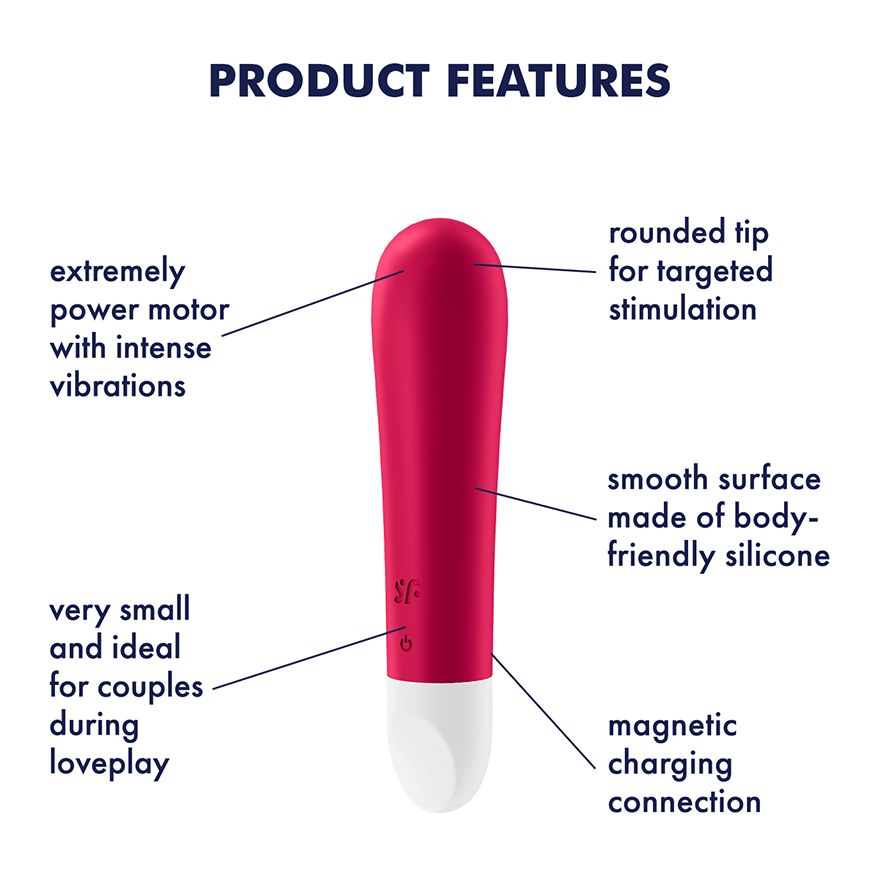 Satisfyer Ultra Power Bullet 1 Rechargeable Silicone 12 Level Bullet Vibrator