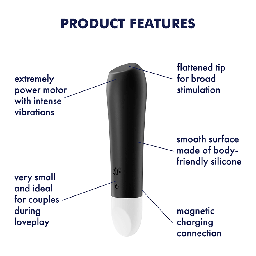 Satisfyer Ultra Power Bullet 2 Rechargeable Silicone 12 Function Bullet Vibrator