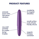 Satisfyer Ultra Power Bullet 6 Rechargeable Silicone 12 Vibration Levels Bullet Vibrator