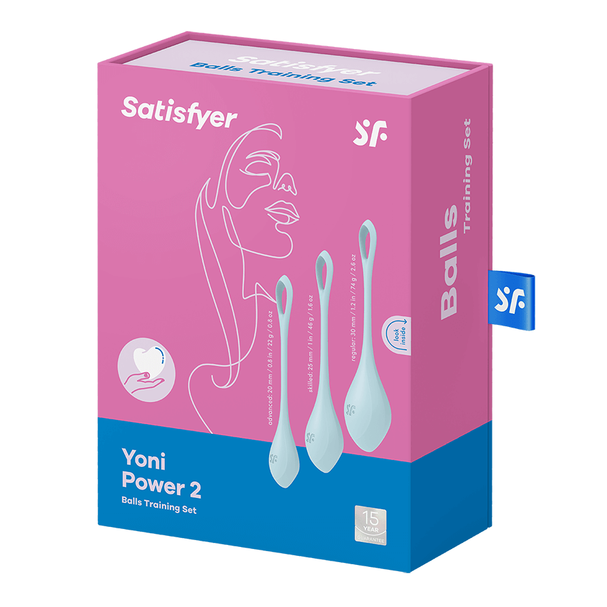 Satisfyer Yoni Power 2 Silicone Multi Weighted Ben Wa Balls Set for Pelvic Floor Training