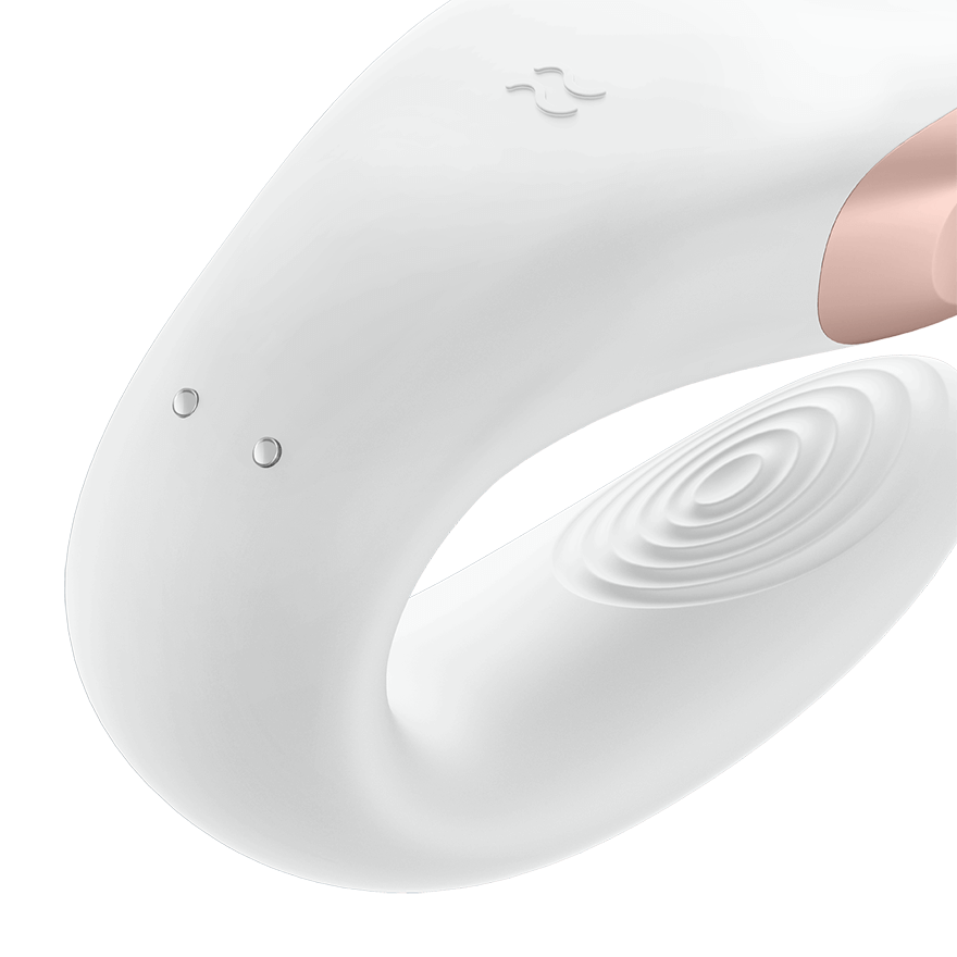 Satisfyer Double Love Silicone Rechargeable Couples App Enabled Dual Vibrator with Remote Control