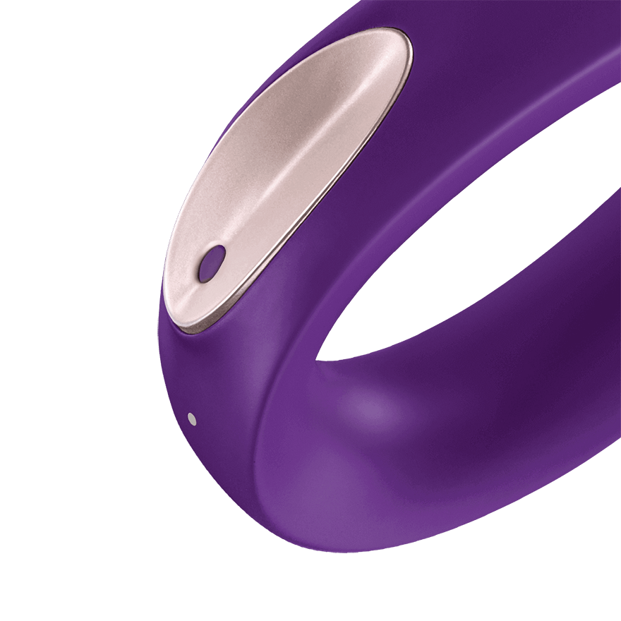 Satisfyer Double Plus Silicone USB Rechargeable Couples Vibrator Purple