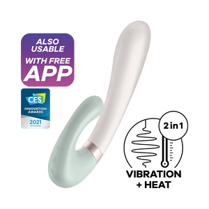 Satisfyer Heat Wave Silicone Warming Rabbit App Enabled Vibrator