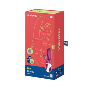 Satisfyer Hot Bunny Warming App Enabled 12 Level Rabbit Vibrator Purple
