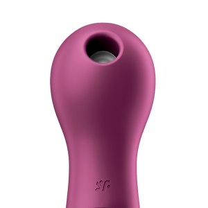 Satisfyer Lucky Libra Silicone Rechargeable Clitoral Stimulator Purple with Air Pulse Technology
