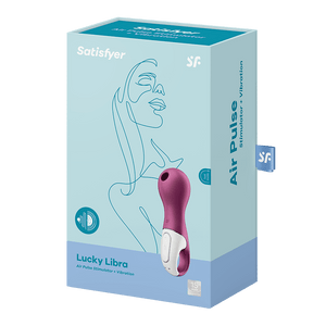 Satisfyer Lucky Libra Silicone Rechargeable Clitoral Stimulator Purple with Air Pulse Technology