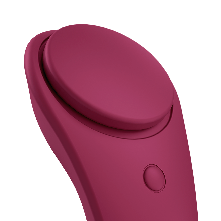 Satisfyer Sexy Secret Silicone Rechargeable App Enabled Panty Vibe Red