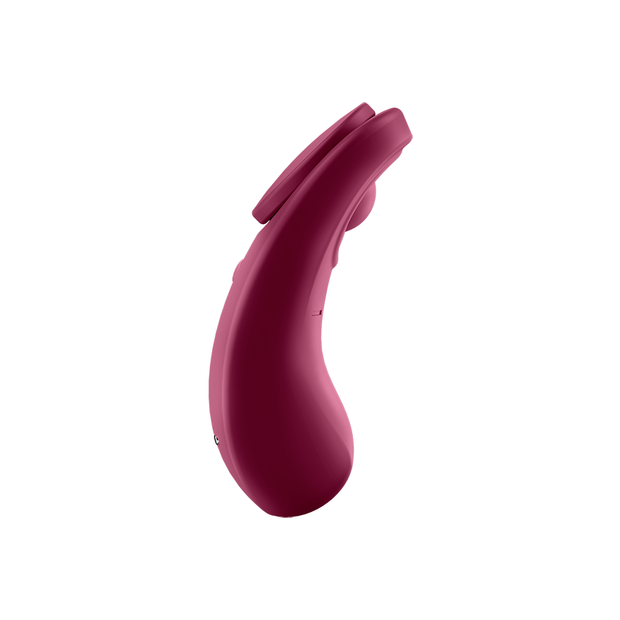 Satisfyer Sexy Secret Silicone Rechargeable App Enabled Panty Vibe Red