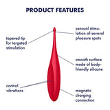 Satisfyer Twirling Fun Silicone 12 Function Clit & Nipple Vibrator