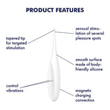 Satisfyer Twirling Fun Silicone 12 Function Clit & Nipple Vibrator