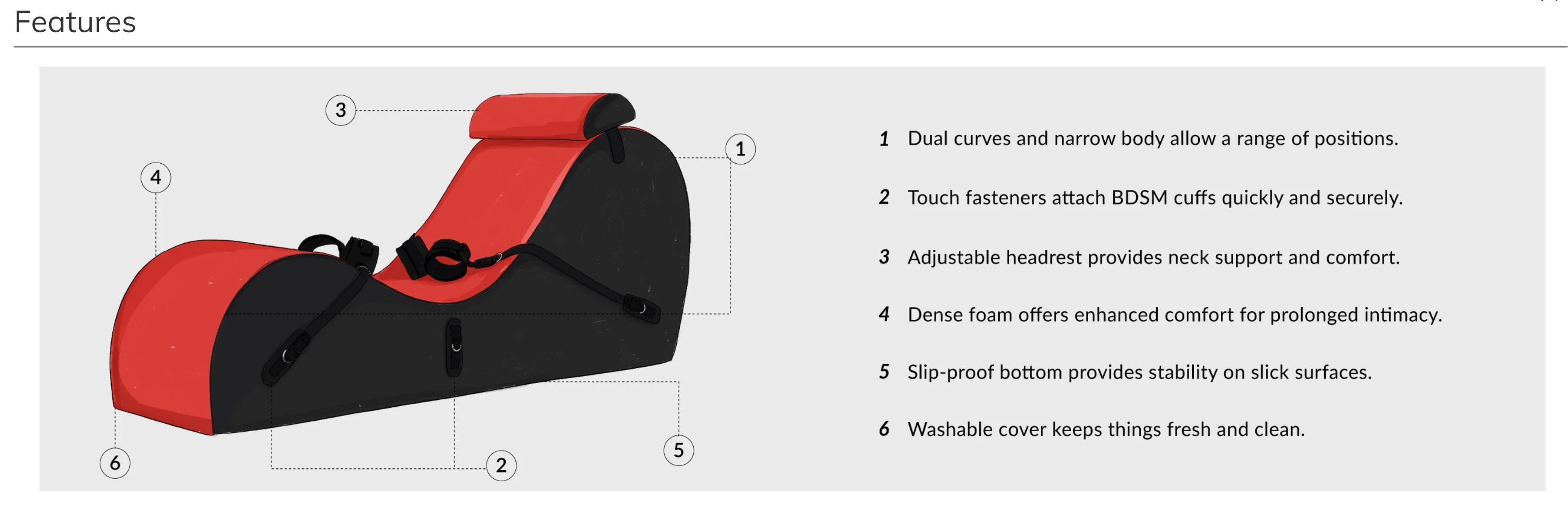 Liberator Bondage Cello Chaise Valkyrie Edition Couples Sensual Sex Position Aid Lounge with Cuff Kit