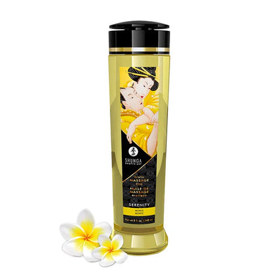 Shunga Erotic Massage Oil Serenity Monoi 8 Oz