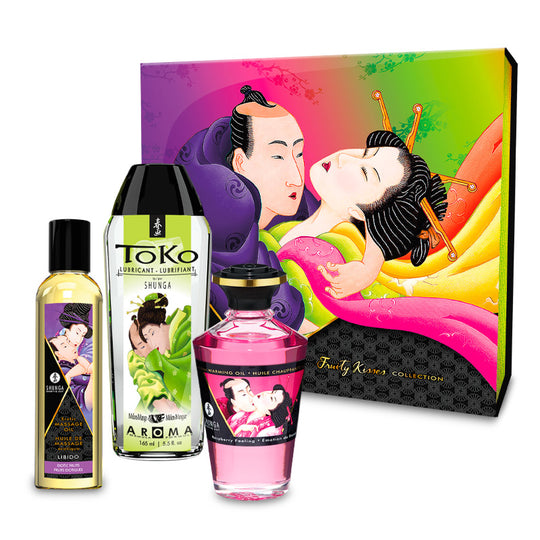Shunga Fruity Kisses Couples Foreplay and Adventure 3 PC Collection Kit