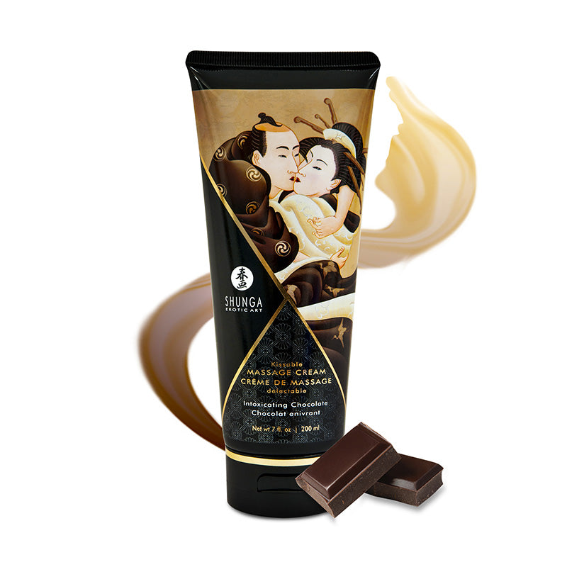Shunga Erotic Art Kissable Massage Cream Chocolate 7 Oz