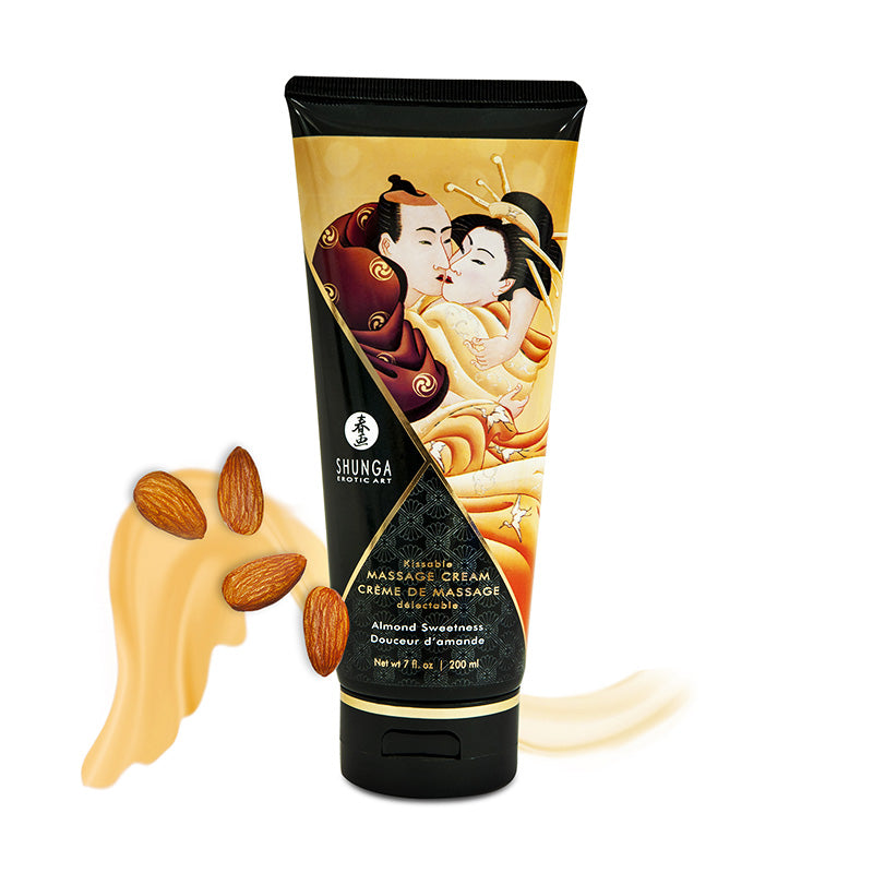Shunga Erotic Art Kissable Massage Cream Almond Sweetness 7 Oz