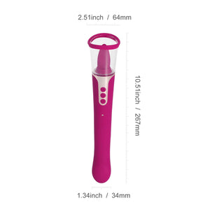 Succion 3 Function Clit Licking & Sucking and G-Spot Pulsating Vibrator