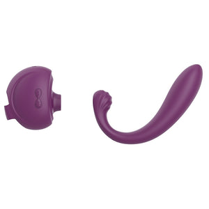 Tracy's Dog OG3 Detachable Clitoral 3-N-1 Poseable Pleasure Air Dual Sucking Vibrator Purple