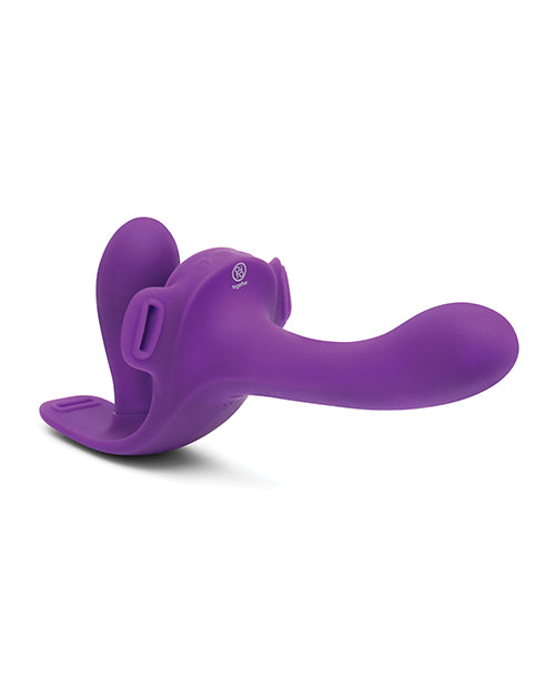 Together Lock-In Dual-Ended Vibrating Strap-on & Harness Set