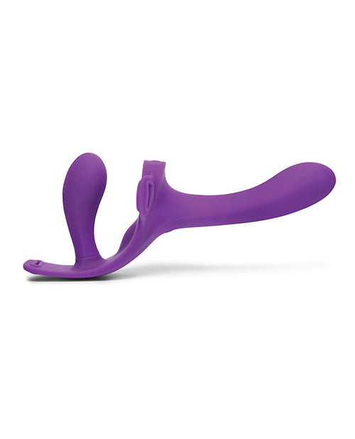 Together Lock-In Dual-Ended Vibrating Strap-on & Harness Set