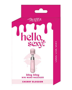 Hello Sexy! Bling Bling 10 Speed Waterproof Mini Wand Massager with Pleasure Ridges