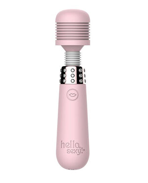 Hello Sexy! Bling Bling 10 Speed Waterproof Mini Wand Massager with Pleasure Ridges