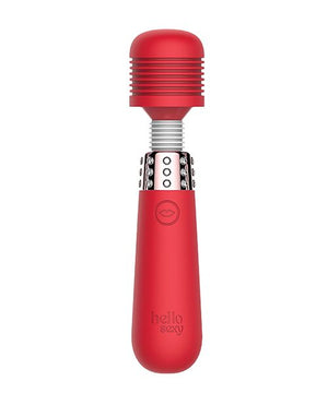 Hello Sexy! Bling Bling 10 Speed Waterproof Mini Wand Massager with Pleasure Ridges